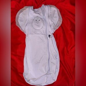 Nested Bean Light Gray Baby Swaddle Sleep Sack